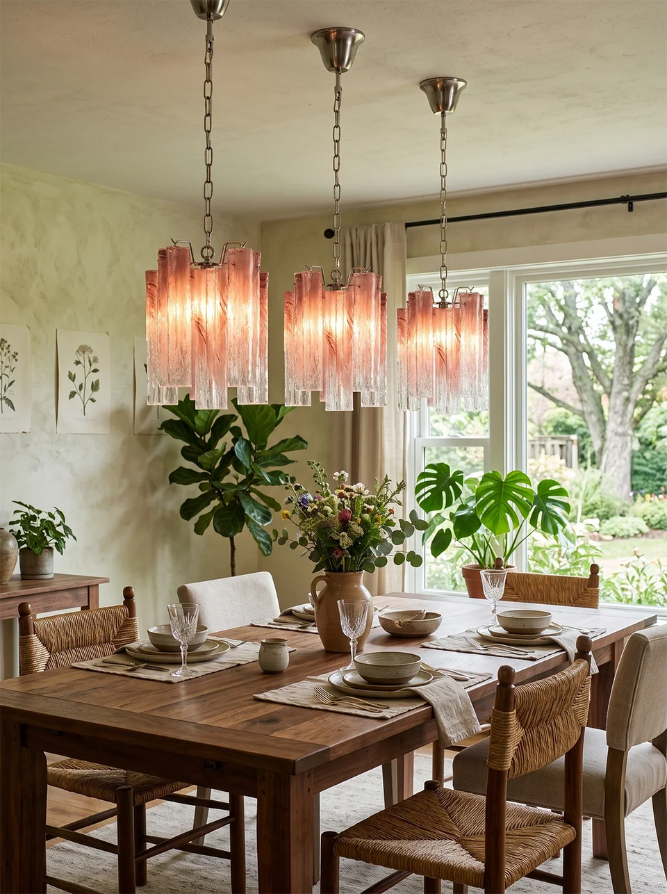 chandelier - side angle view