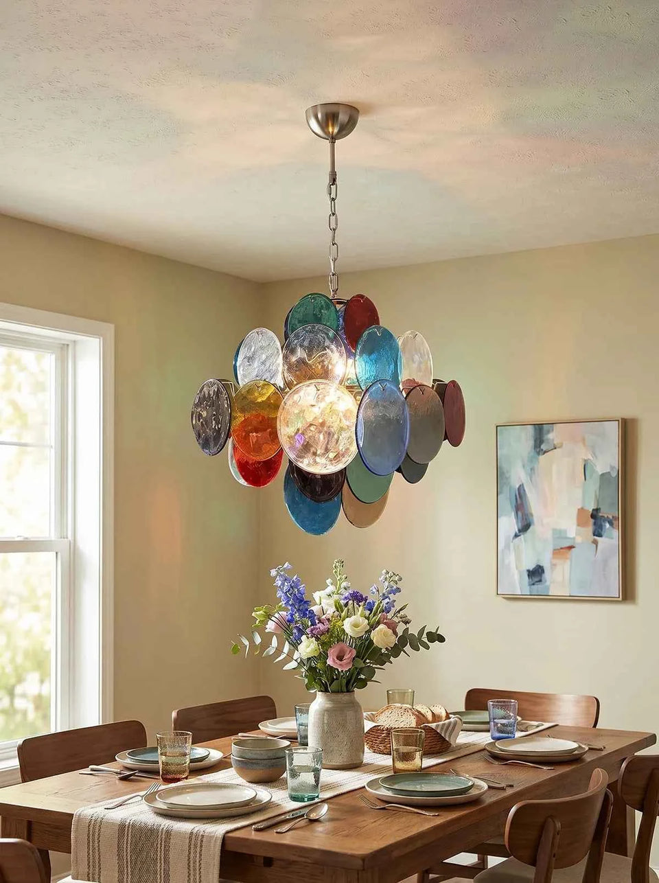 chandelier - side angle view