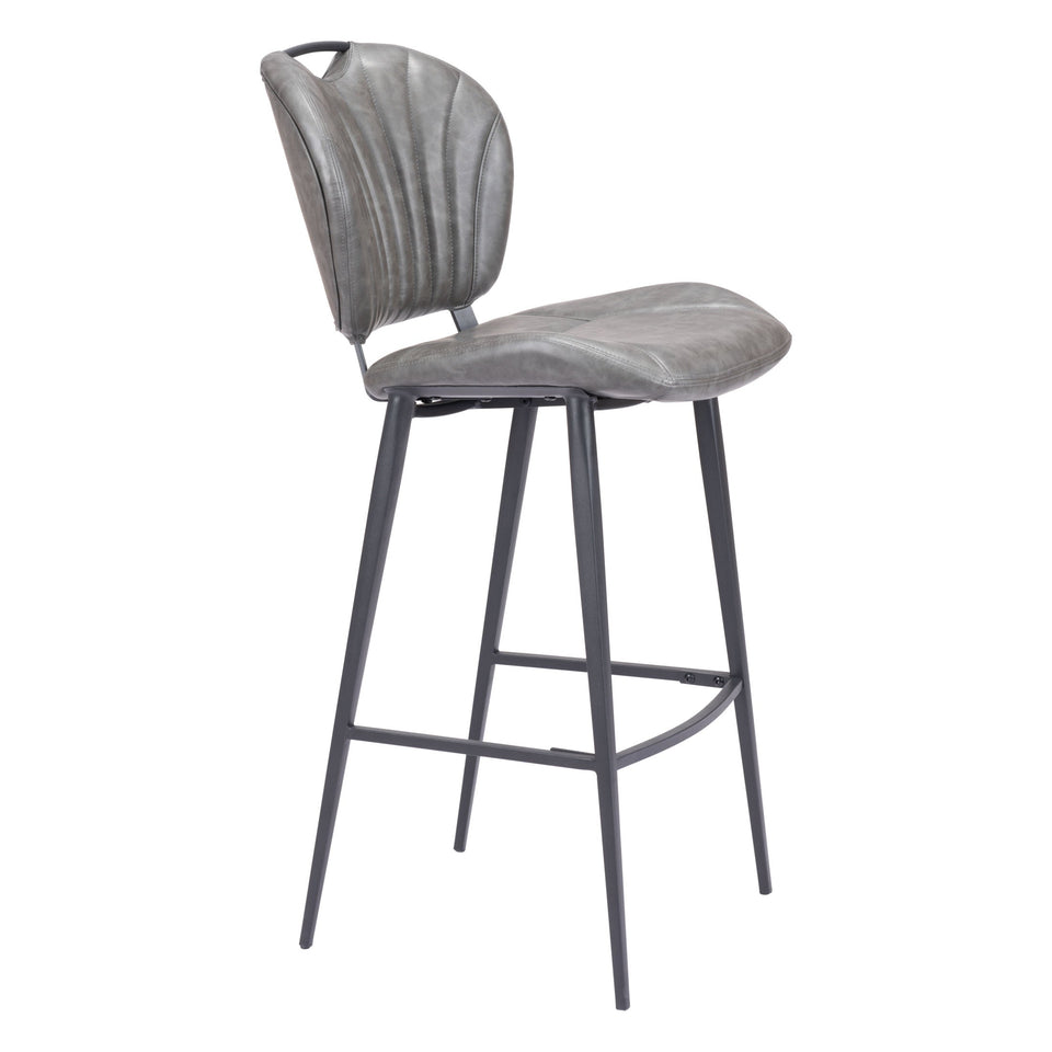 Terrence Barstool Vintage Gray