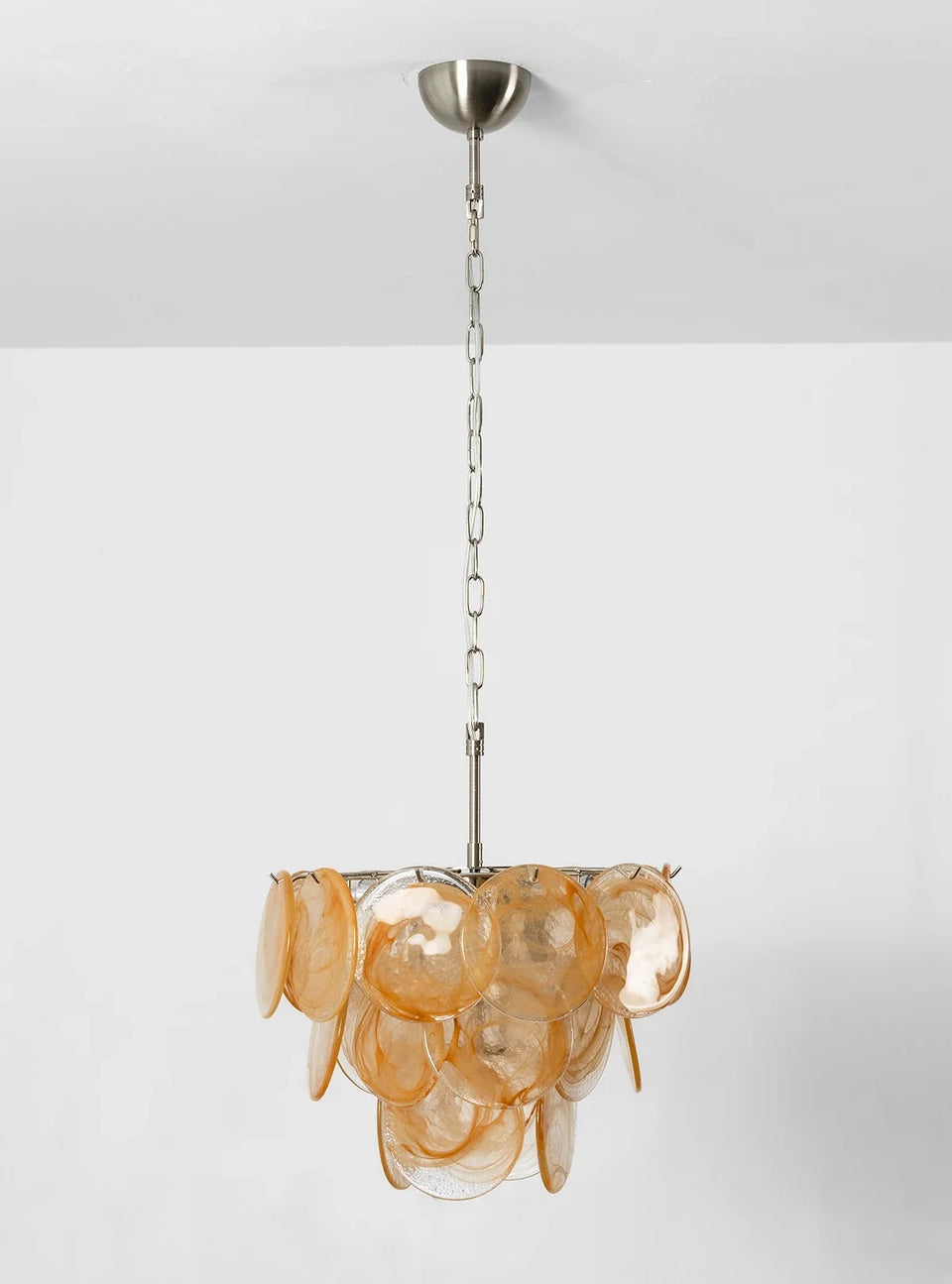 Retro Glass Disc Chandelier