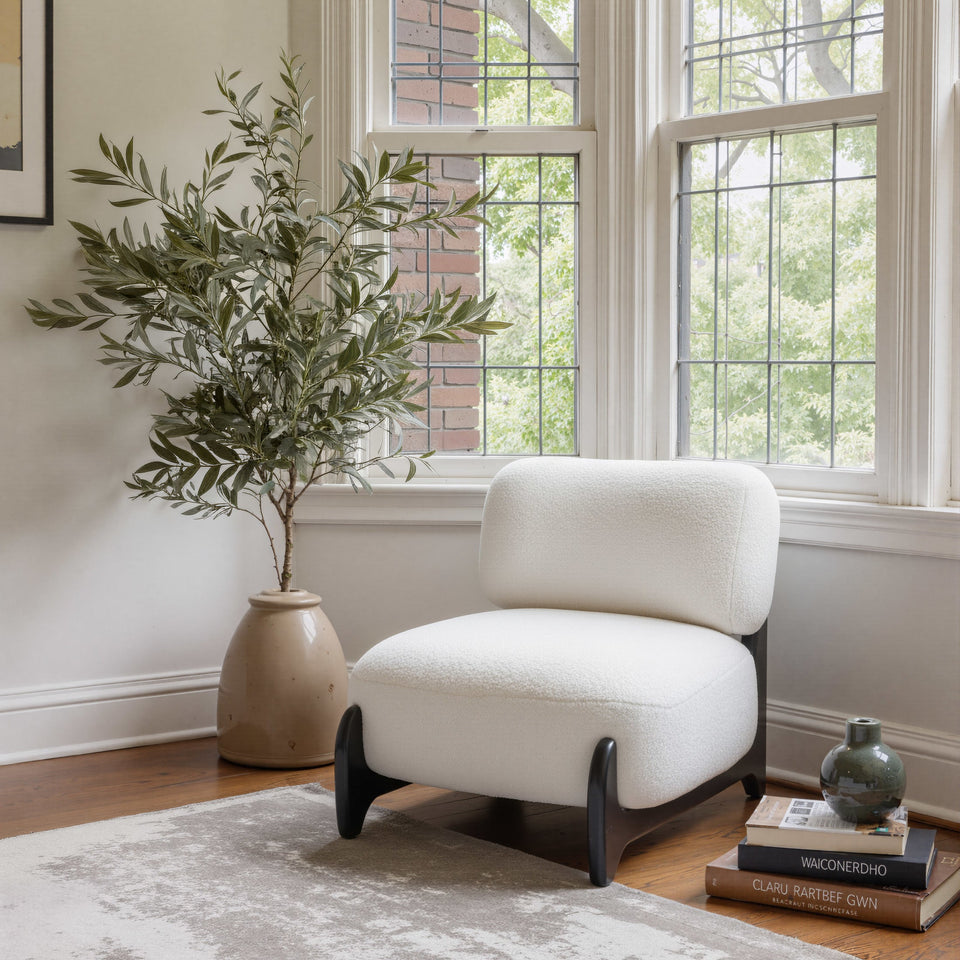 Bombo Accent Chair White