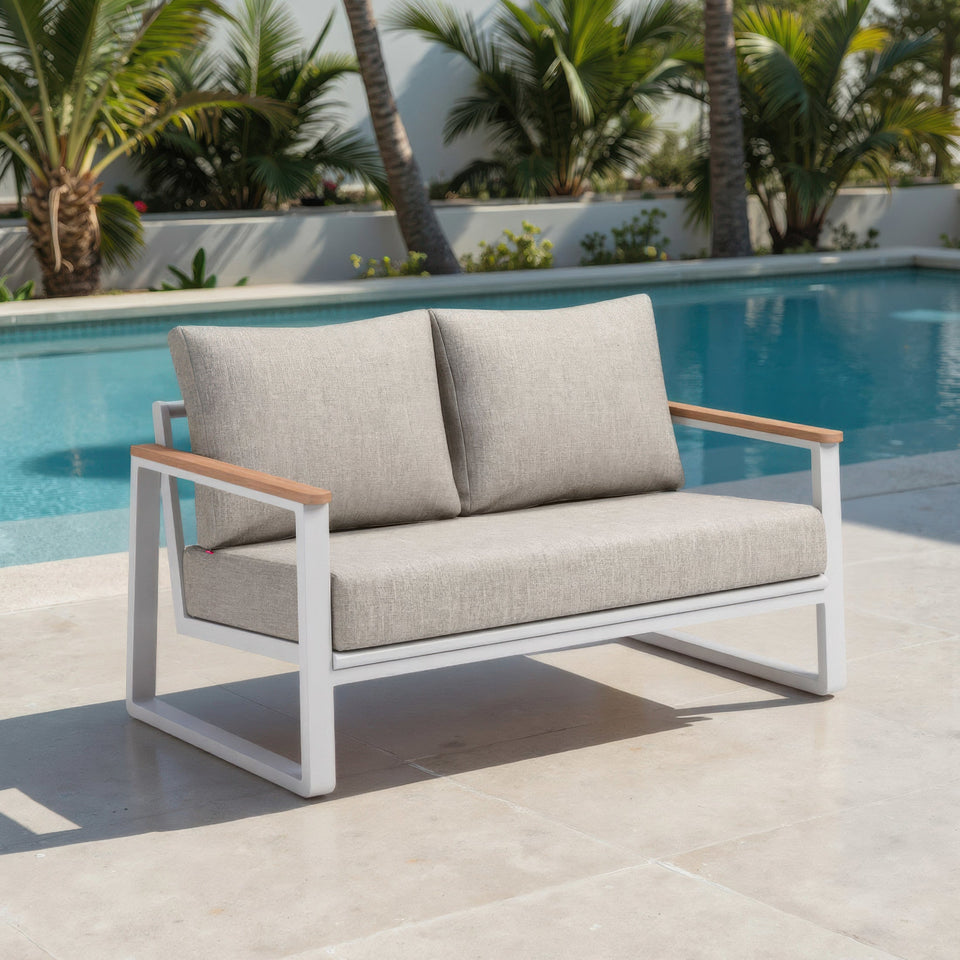 Welt Sofa Taupe & White