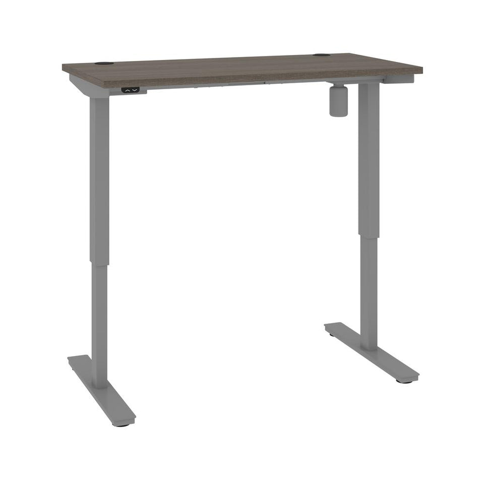 Bestar Upstand 24” x 48” Standing Desk in bark grey