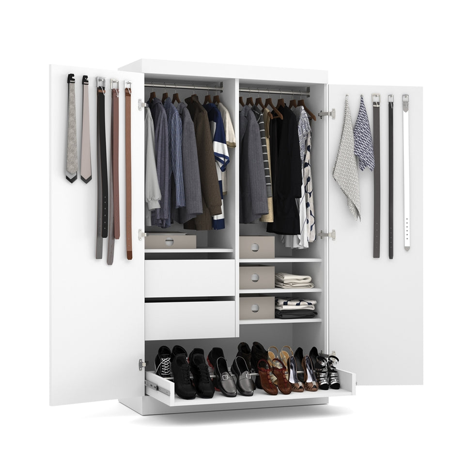 Pullout Armoire in White