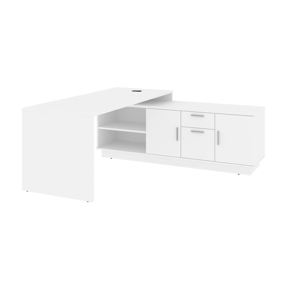 Bestar Equinox 72W L-Shaped Office Desk in white