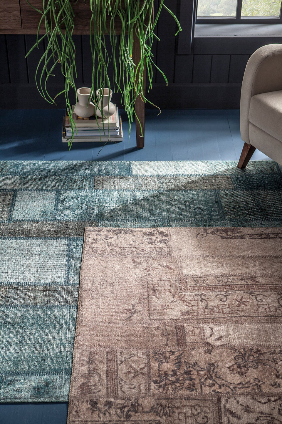 Passage Carpet - Grey/Blue