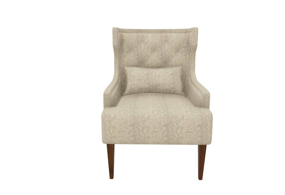 US Piedra Armchair (164) - Casablanca Cream [Walnut Leg] New