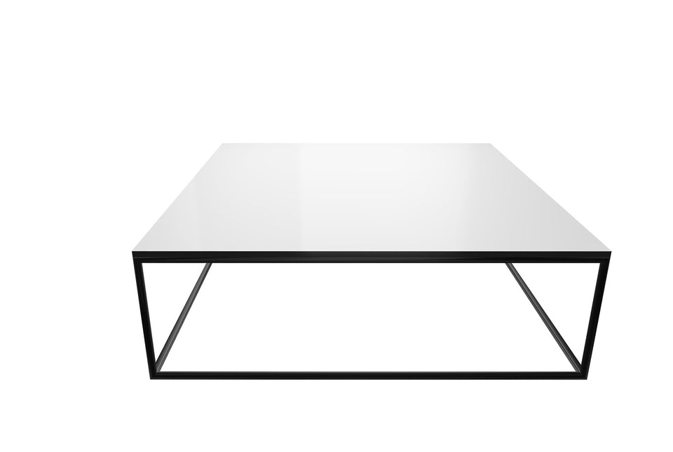 Crystal Coffee Table Bright White Acrylic