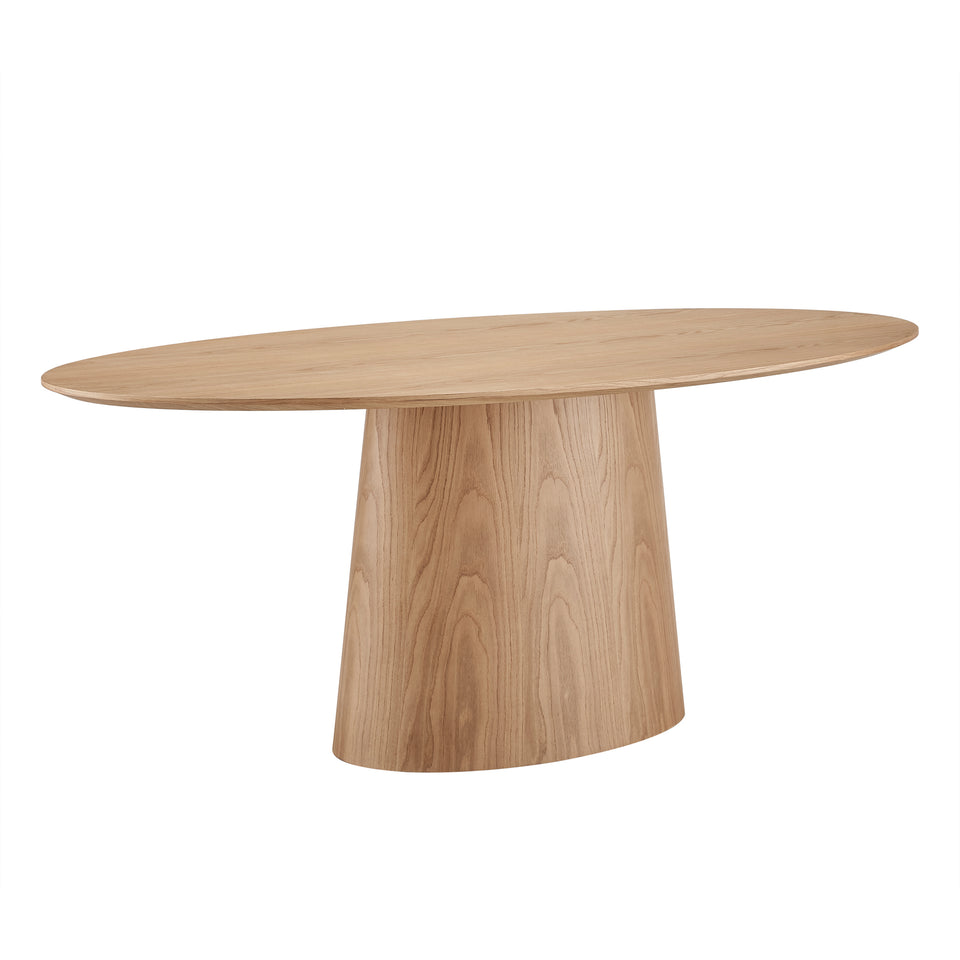 Deodat 79-inch Oval Dining Table.