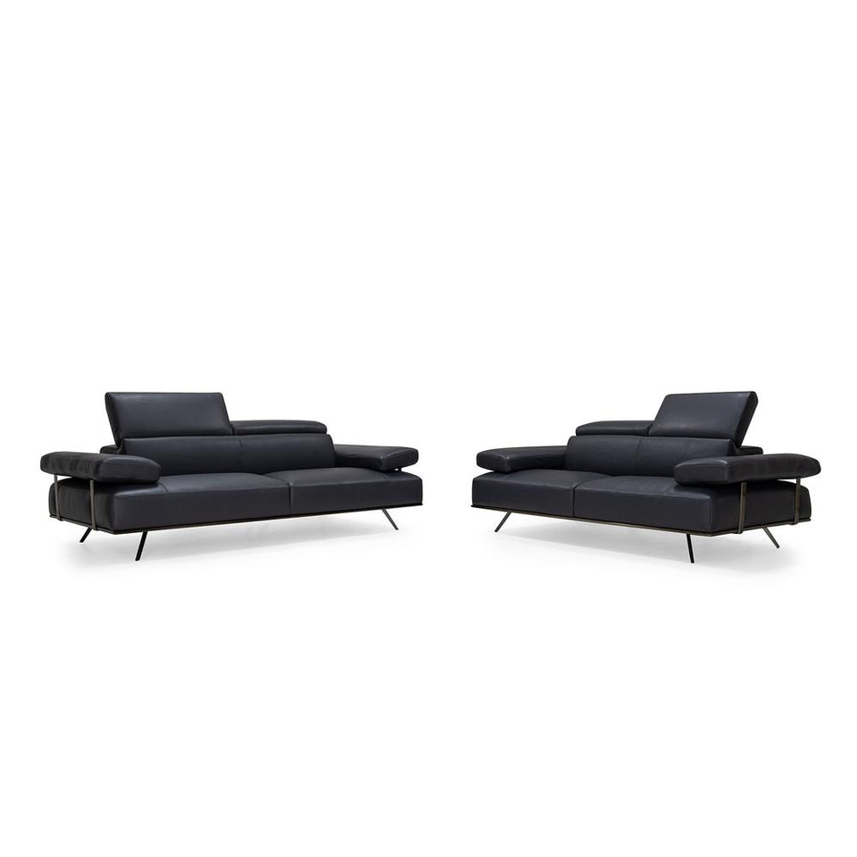 Sofa Leather inAnthercite DANDY 05