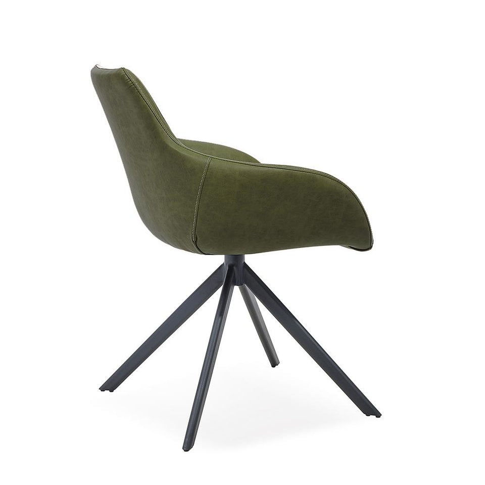 August Arm Chair Dark Green