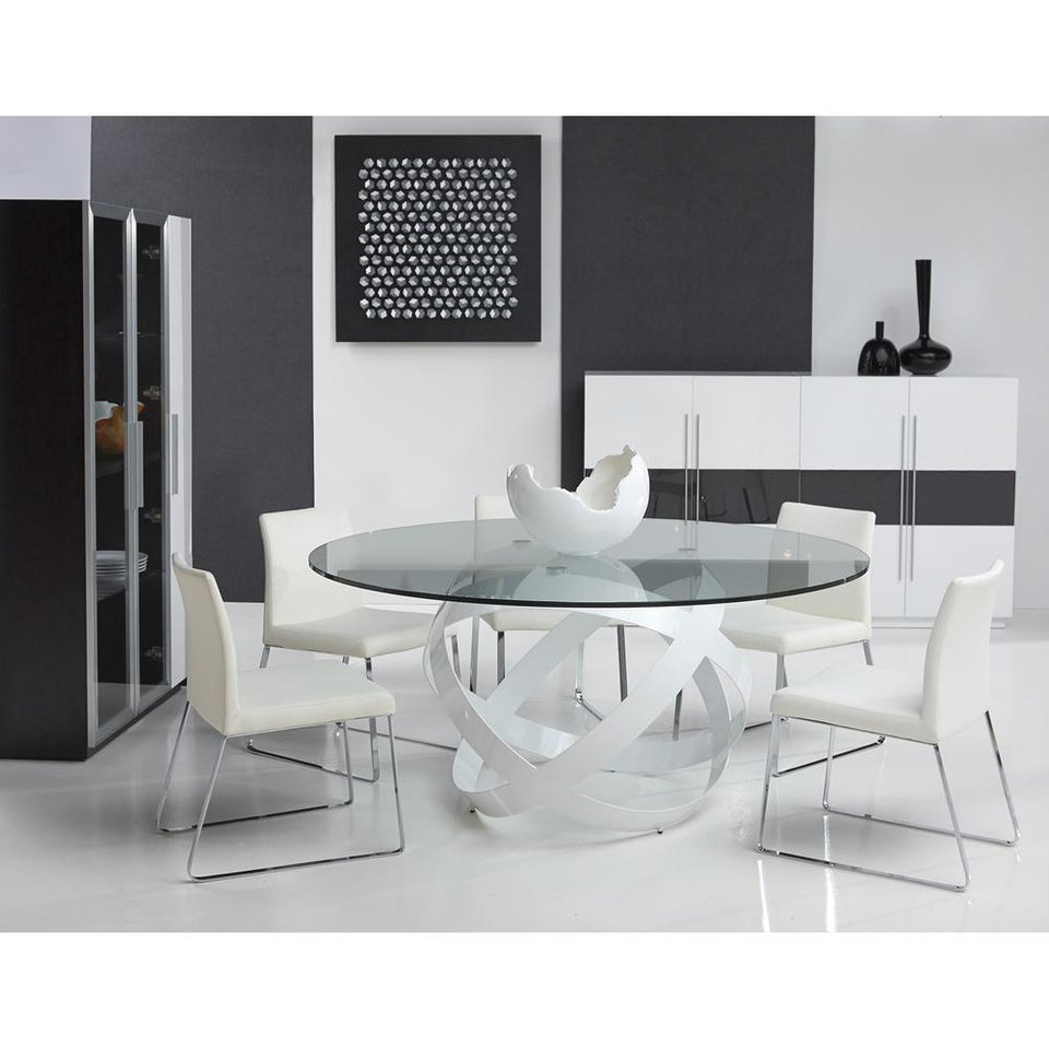 Costa Dining Table 60" Glass Top