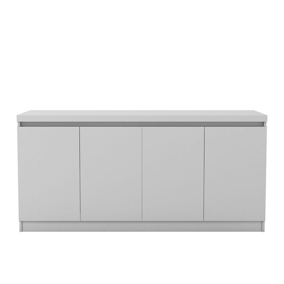 Viennese 62.99 in. 6-Shelf Buffet Cabinet in White Gloss