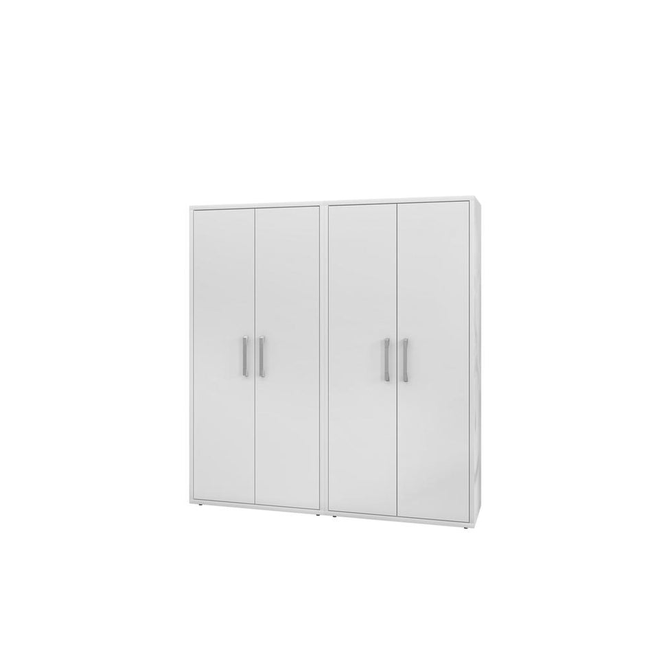 Eiffel Storage Cabinet in White (Set of 2)