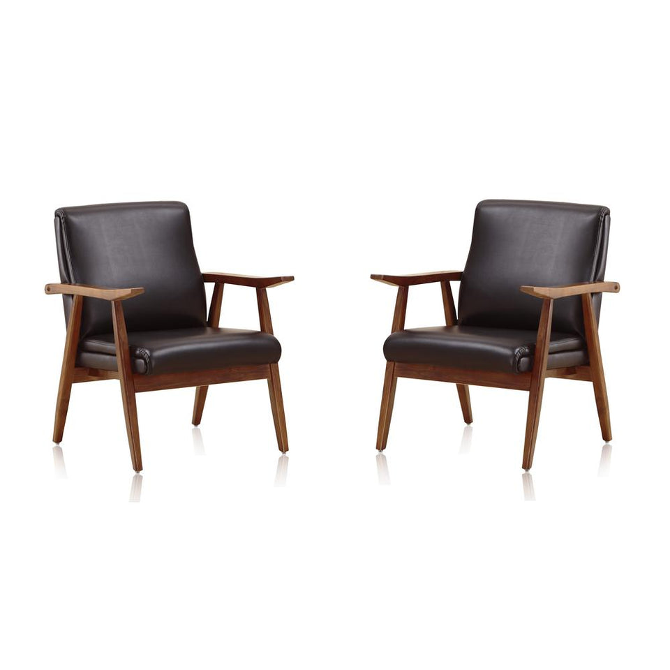 Arch Duke Accent Chair in Black and Amber