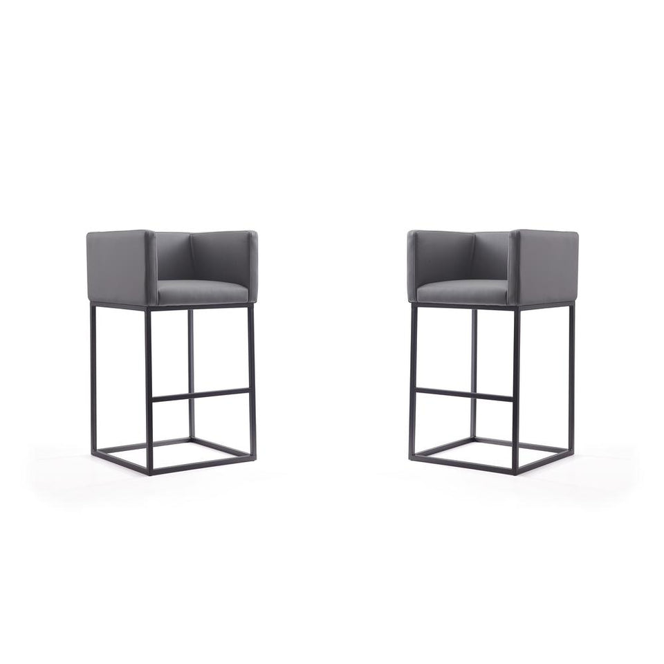 Embassy Barstool in Grey and Black