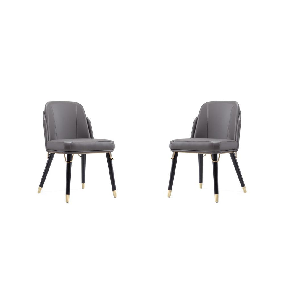 Estelle Dining Chair in Pebble and Black
