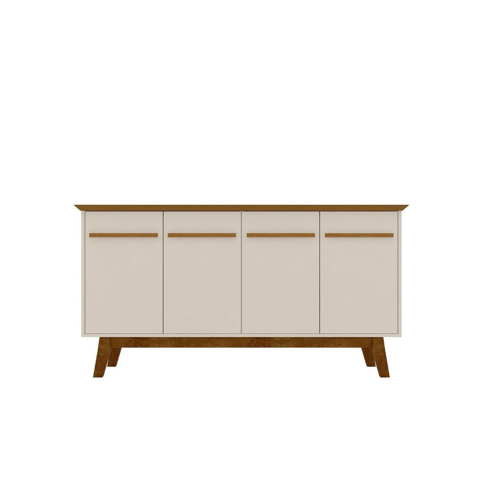Yonkers 62.99" Sideboard in Off White and Cinnamon