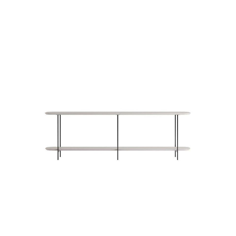 Celine 70.86 Side Table Console with Steel Legs in Off White