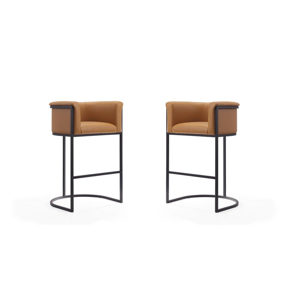 Cosmopolitan Barstool in Camel and Black