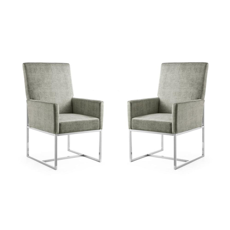 Element Dining Armchair in Steel