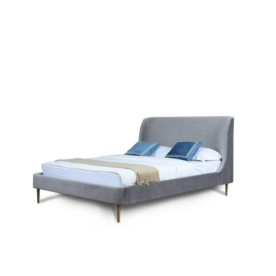 Heather Full-Size Bed in Grey