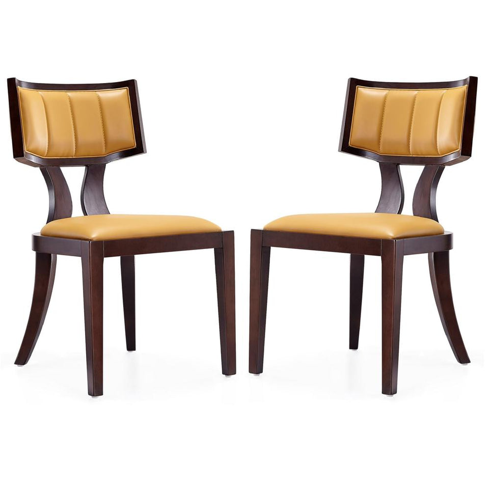 Pulitzer Dining Chair (Set of Two) in Camel and Walnut