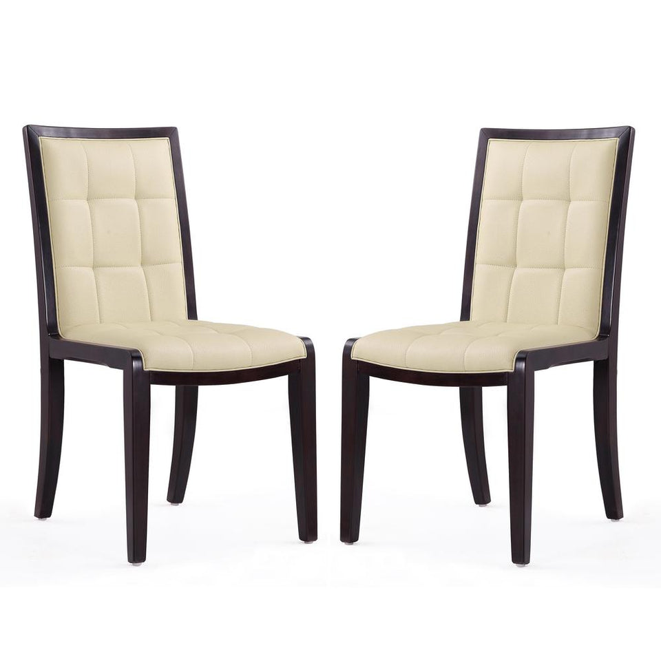 Executor Dining Chairs (Set of Two) in Cream and Walnut