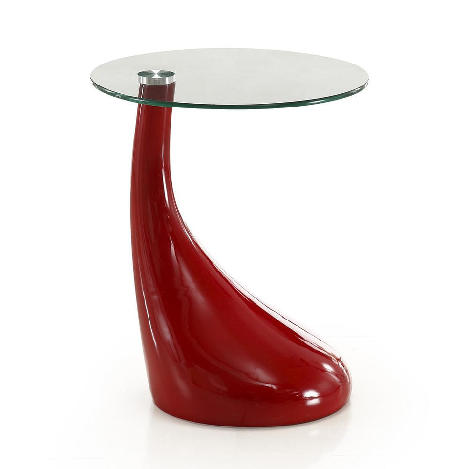 Lava Accent Table in Red