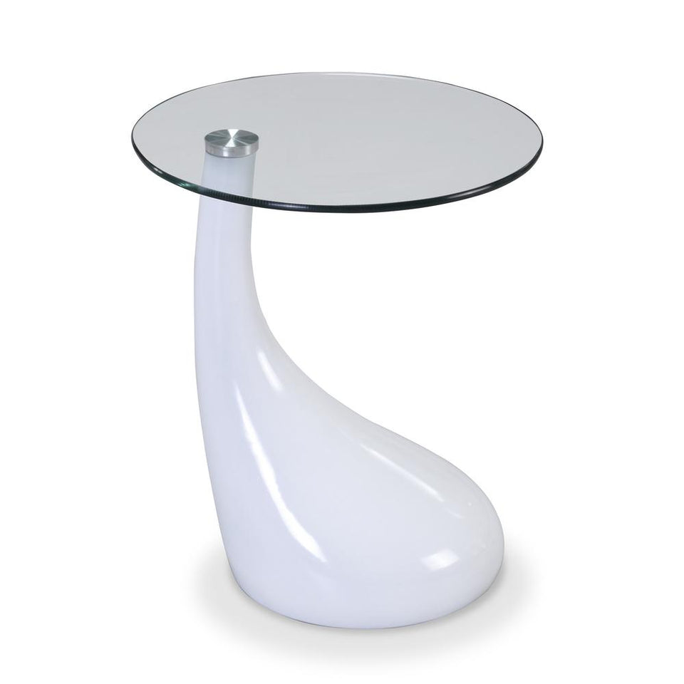 Lava Accent Table in White