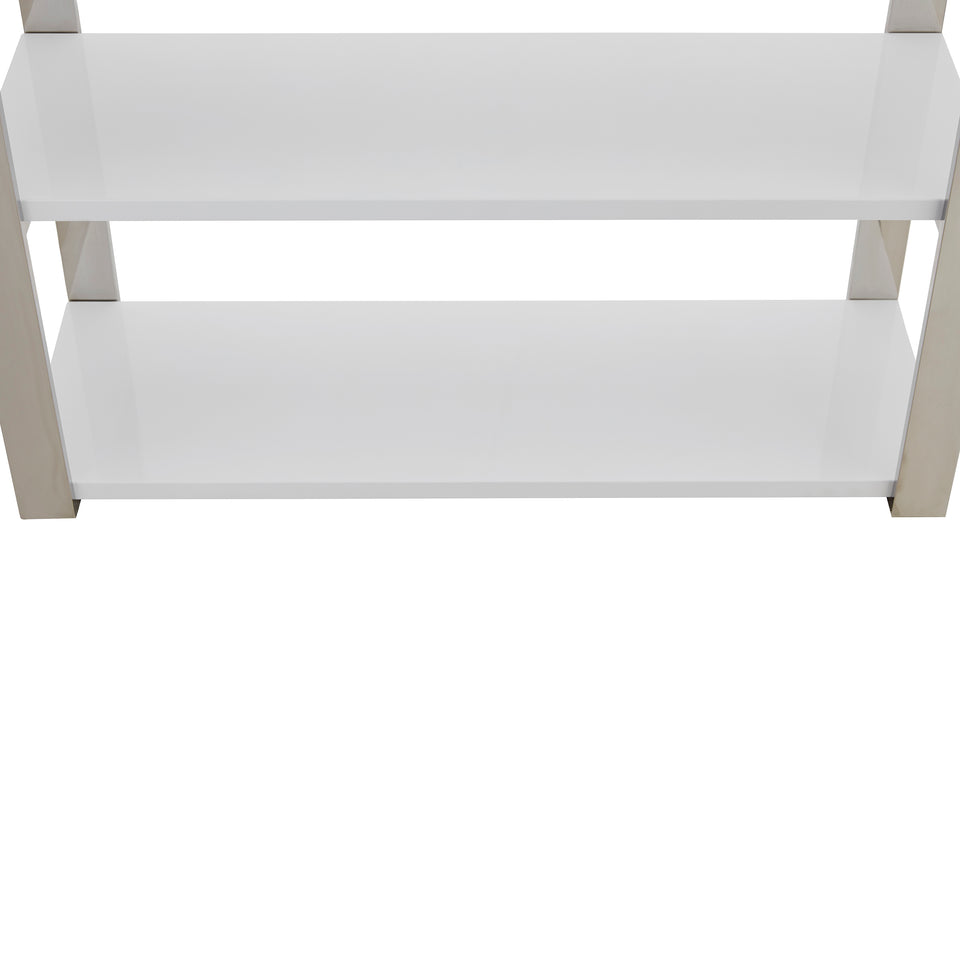 Dillon 40-Inch Shelf/Shelving Unit with High Gloss White