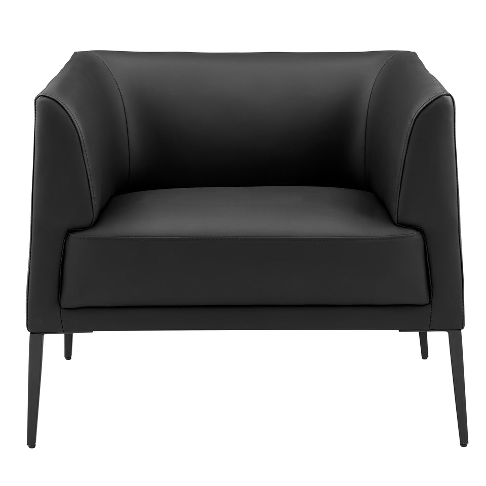 Matias Lounge Chair in Black