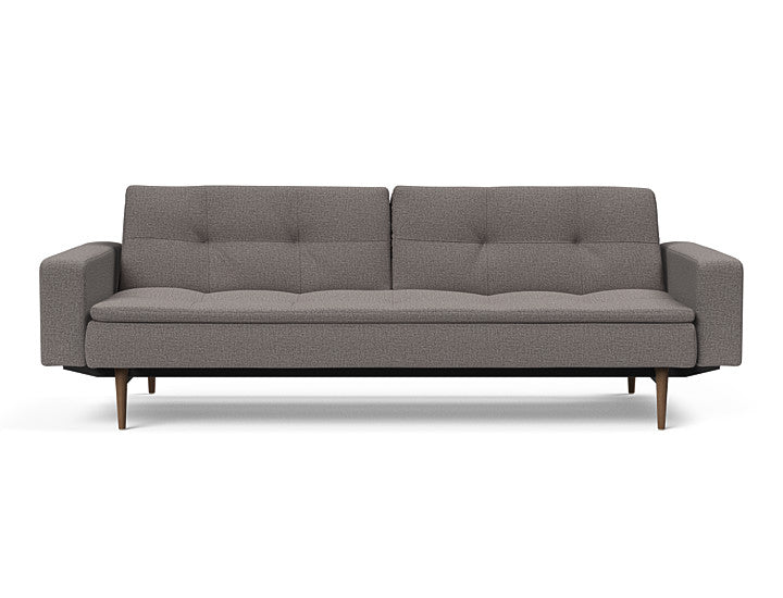 Dublexo Styletto Sofa Bed Dark Wood With Arms
