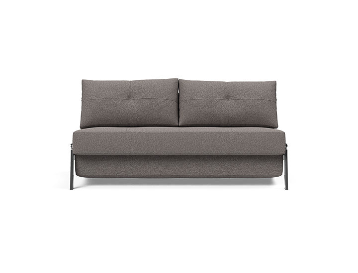 Cubed Queen Size Sofa Bed With Chrome Legs
