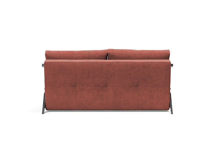 Cubed Queen Size Sofa Bed With Chrome Legs