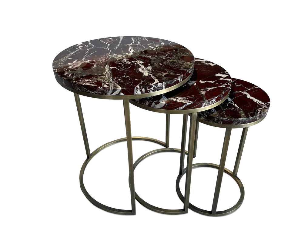 Alexy Marble Nesting End Table.