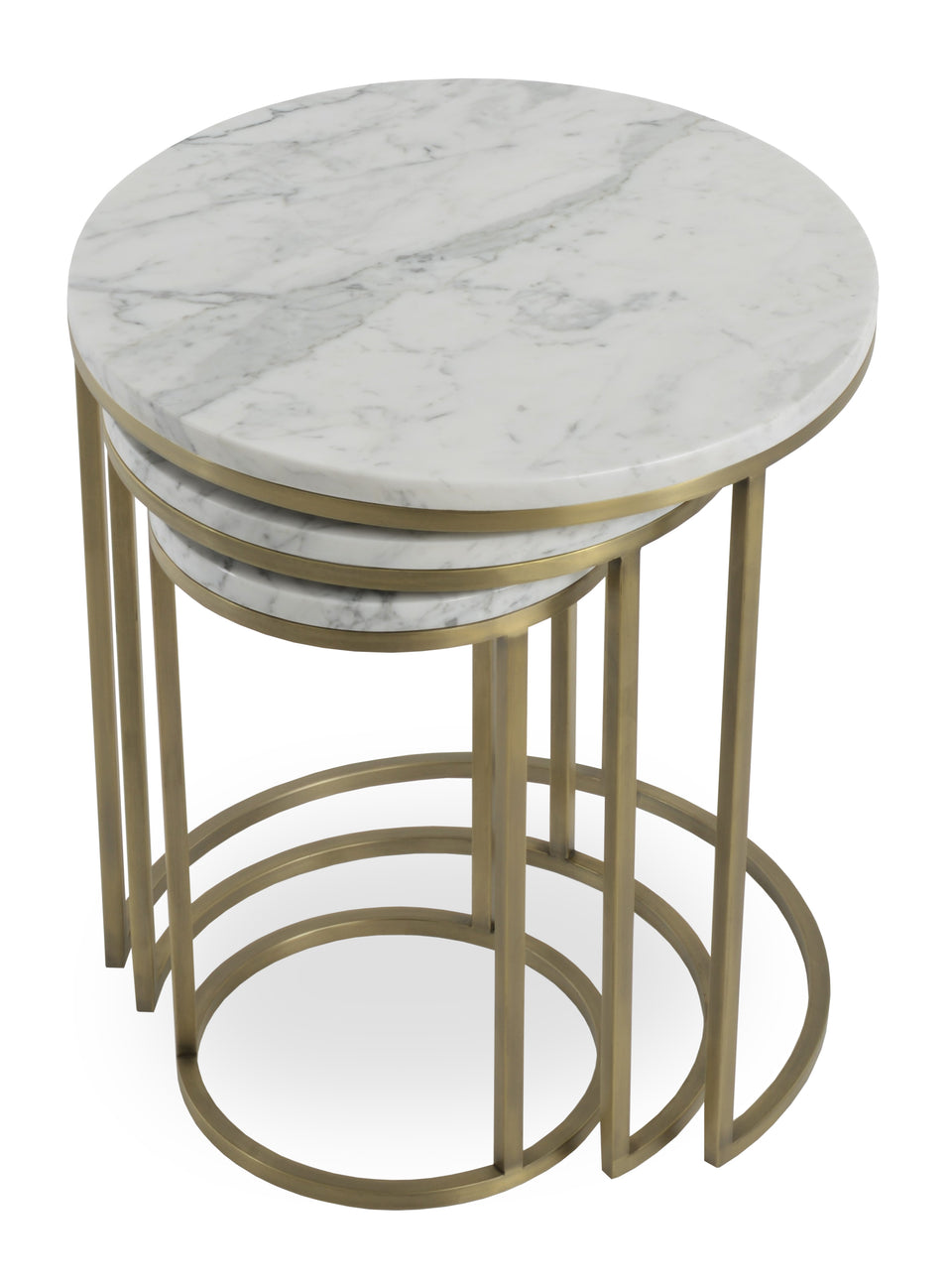 Alexy Marble Nesting End Table.