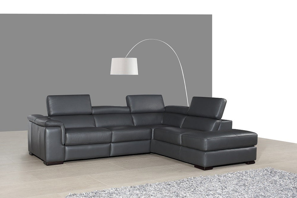 Agata Premium Leather Sectional Sofa.