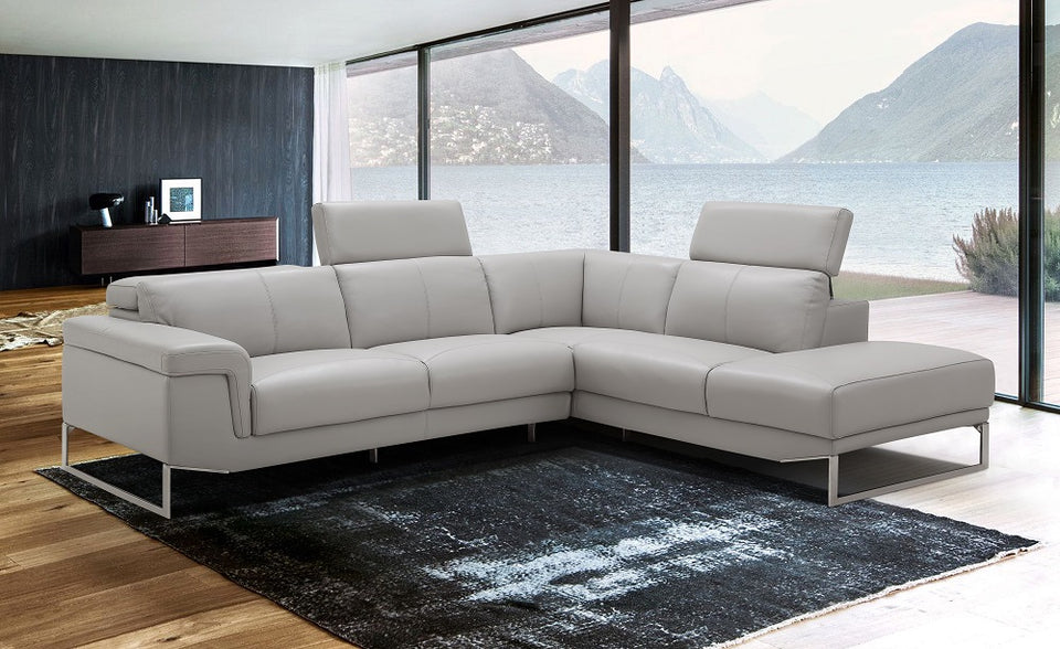 Athena Leather Sectional.