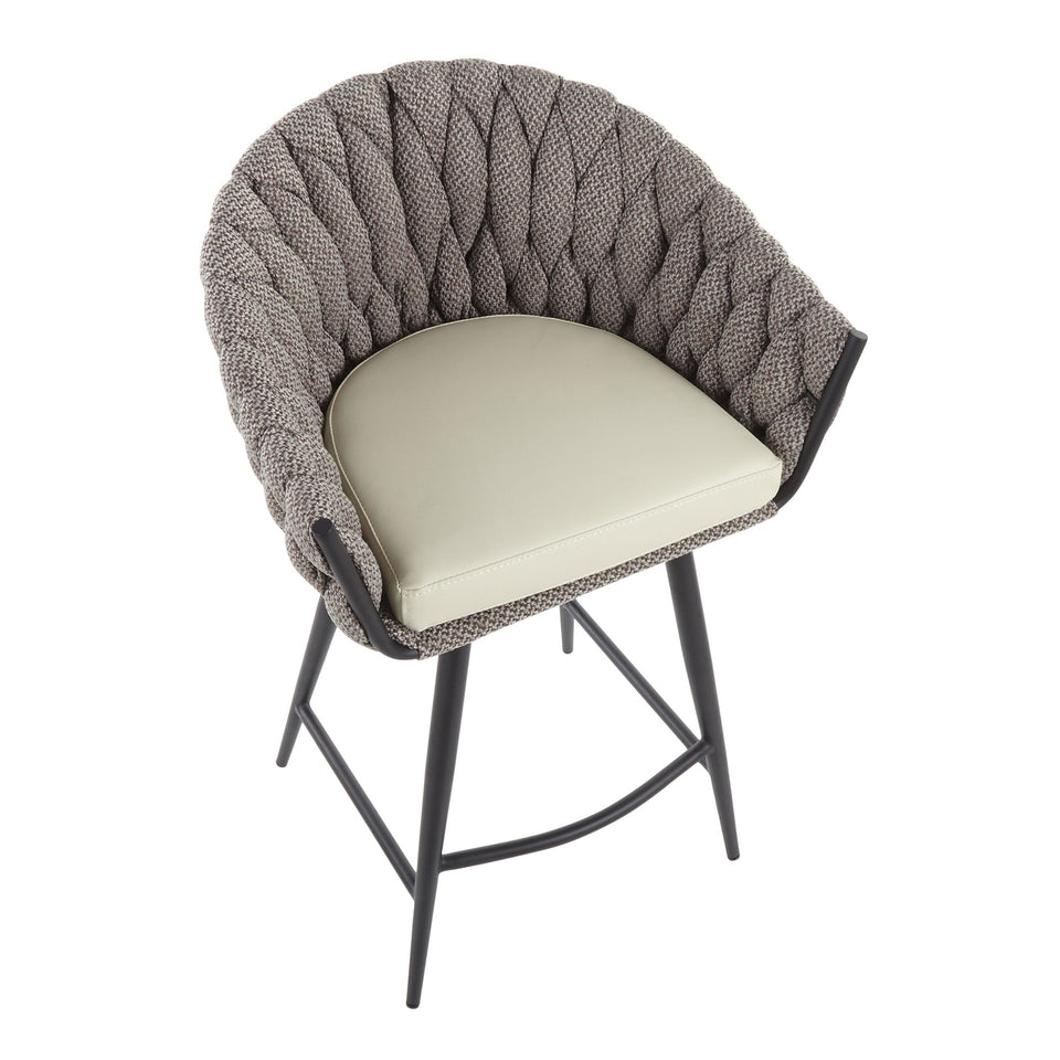 Braided Matisse Counter Stool.