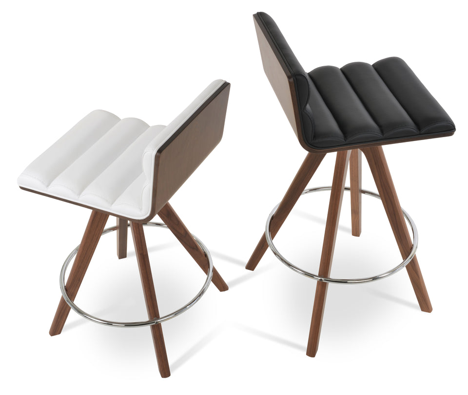 Corona Pyramid Swivel Comfort Bar Stool.