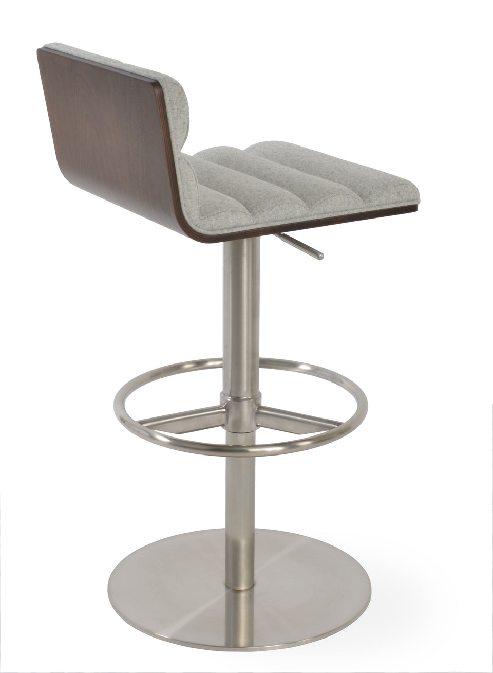 Corona Comfort Piston Round Base Stool with Half & T Foot Rest.