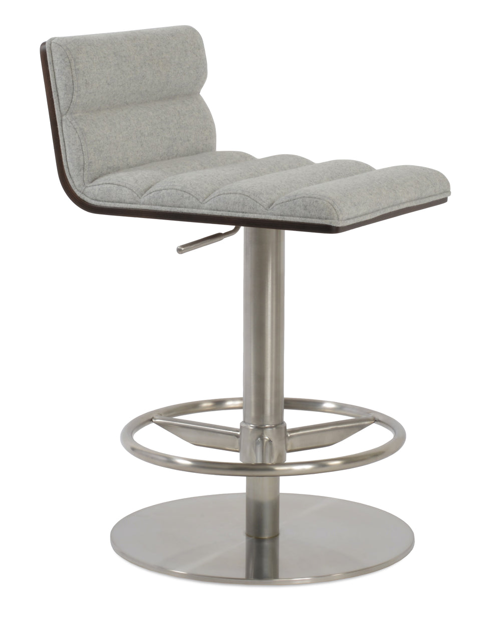Corona Comfort Piston Round Base Stool with Half & T Foot Rest.