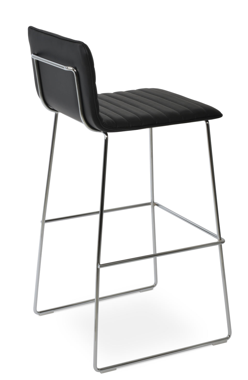 Corona Handle Back Wire Full Upholstered Bar Stool.