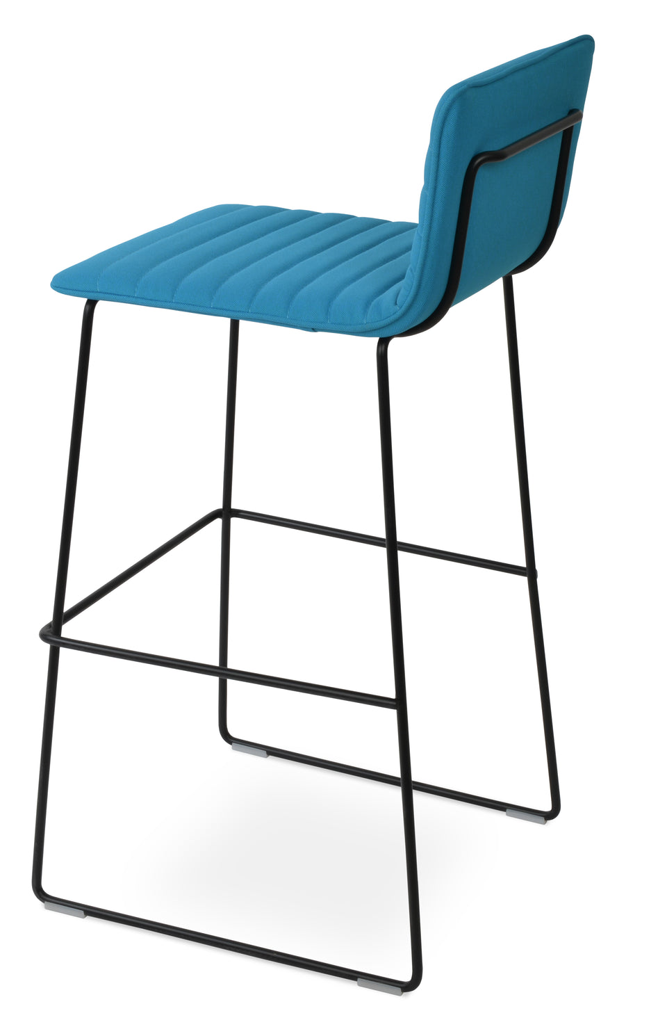 Corona Handle Back Wire Full Upholstered Bar Stool.