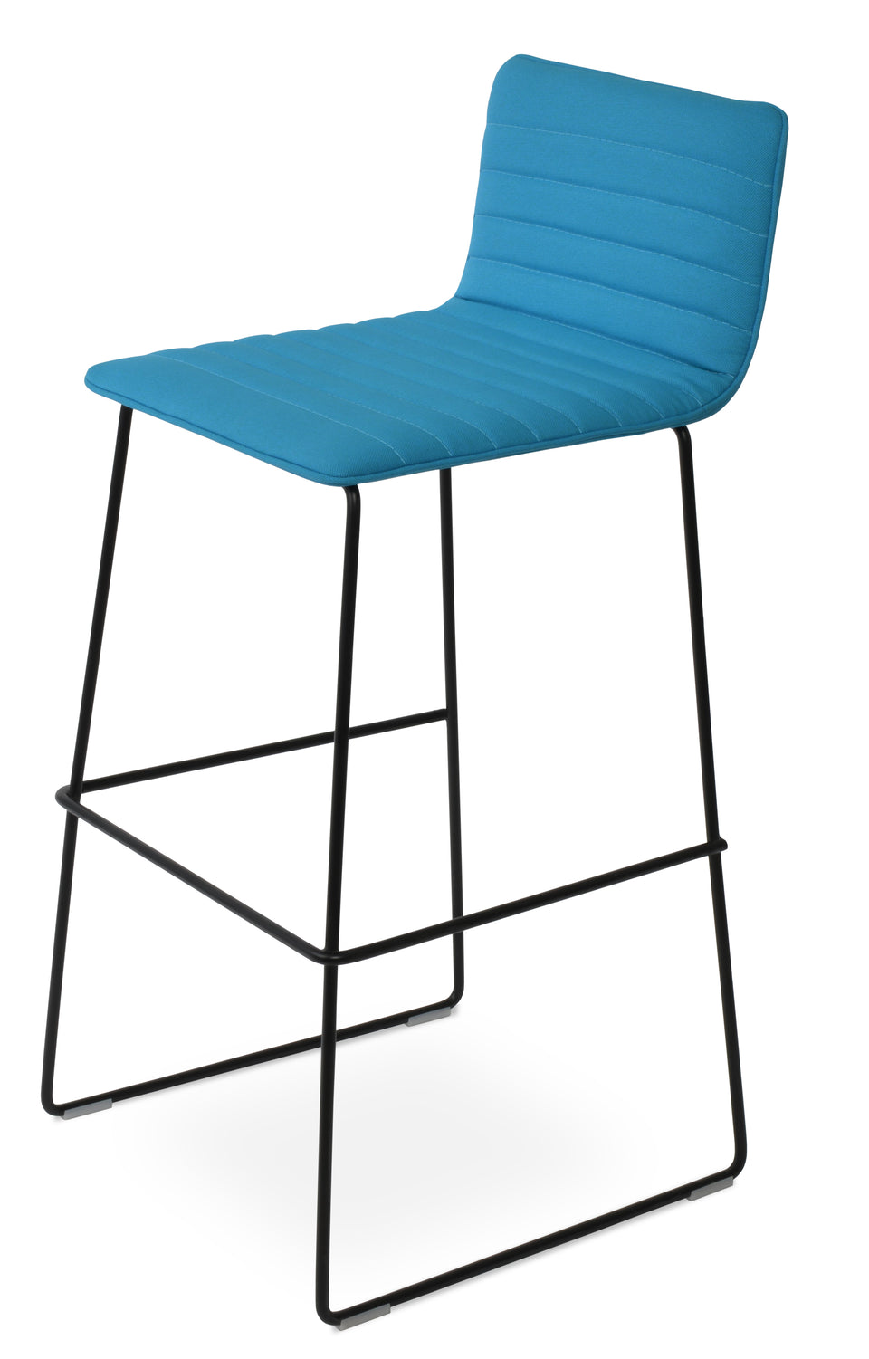 Corona Handle Back Wire Full Upholstered Bar Stool.