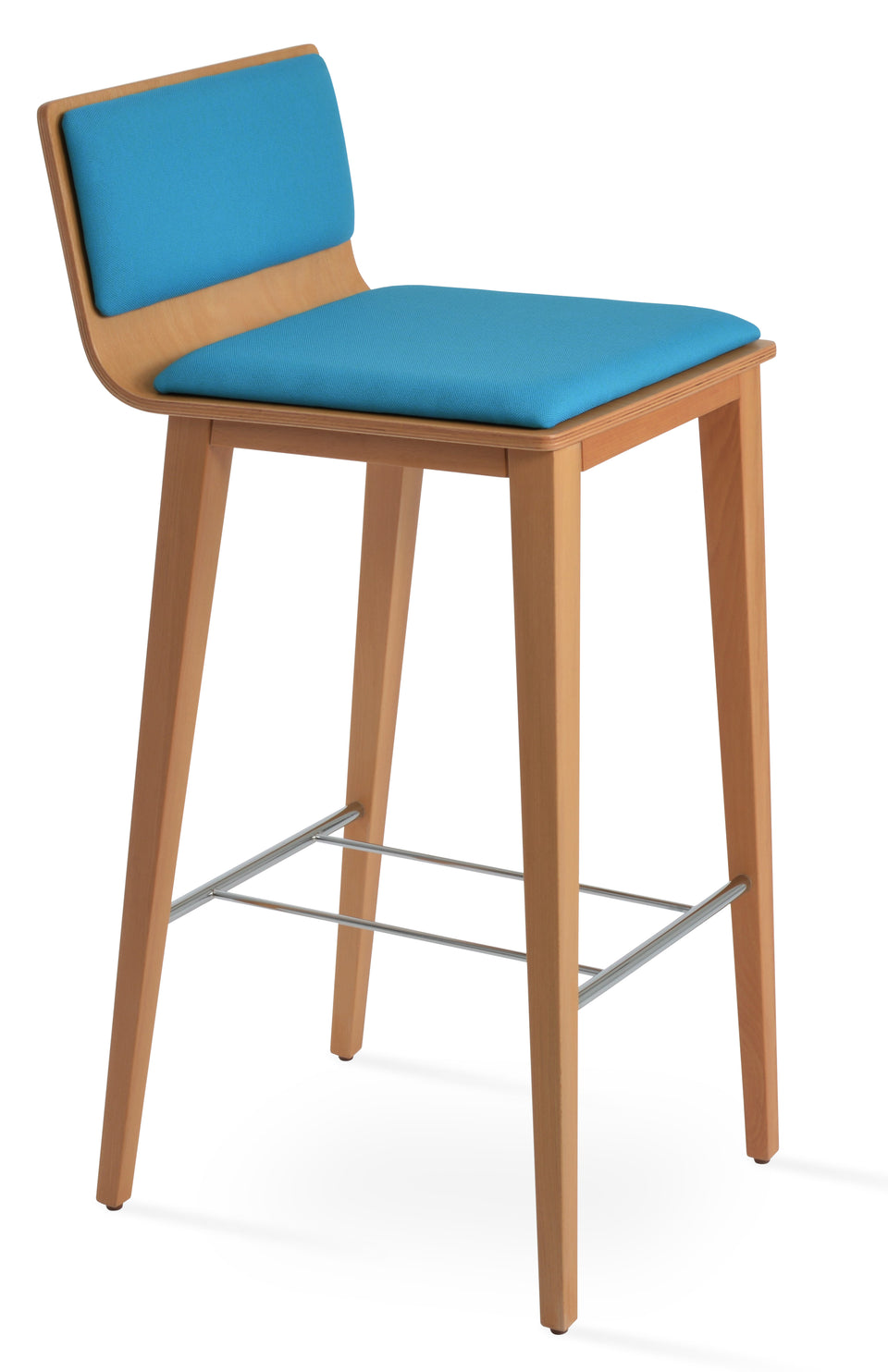 Corona  Wood Bar Stool.
