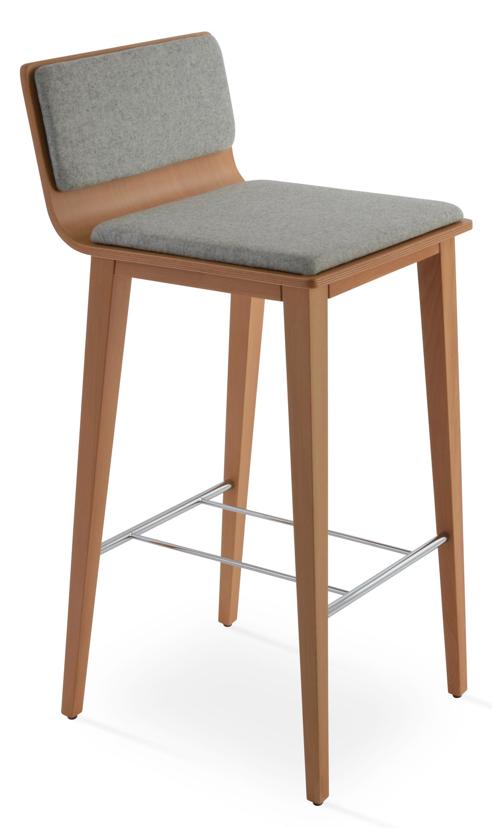 Corona  Wood Bar Stool.