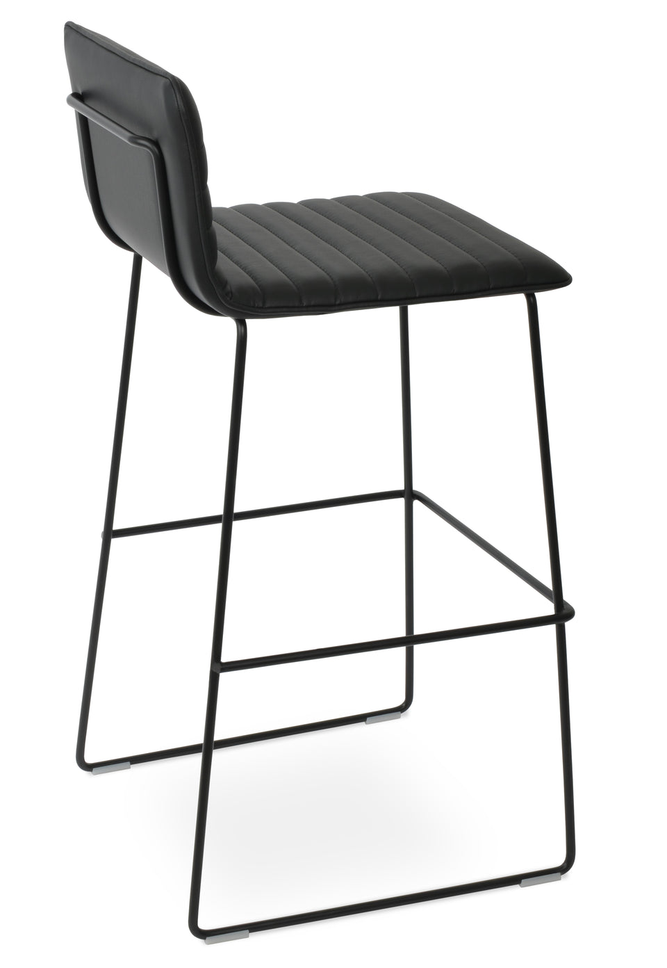 Corona Handle Back Wire Full Upholstered Bar Stool.