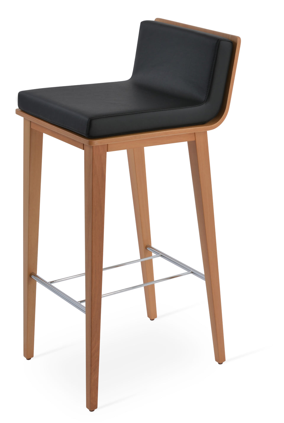 Corona  Wood Bar Stool.